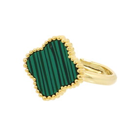 マラカイトカラー お花 指輪 リング クローバー ミル黄金花1花 フラワー モチーフ ブランド トラベルジュエリー ゴールド シルバー ピンクゴールド ギフト 送料無料 天然石 レディース 高見え プレゼント おすすめ 人気 かわいい ◆