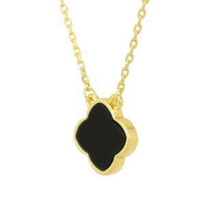 クローバー ネックレス フラワー 黄金花1花 両面赤 お花 モチーフ レッド 黒 ブランド トラベルジュエリー ギフト 送料無料 レディース フォーマル 高見え プレゼント おすすめ 人気 かわい