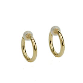 【マラソン限定★10%OFFクーポン!】フープイヤリング K18 18金 ゴールド シンプル レディース パイプスプリント 2×15mm 刻印入り 日本製 ペア ノンホールピアス 地金 両耳分【人気アイテム】【即納】