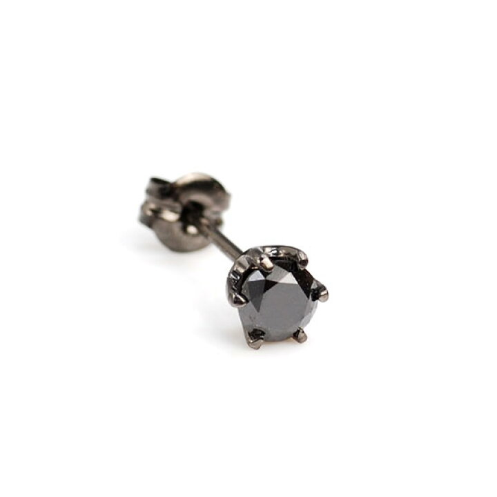 楽天市場】メンズ ピアス 18金 K18 ゴールド 18K ブラックダイヤモンド 