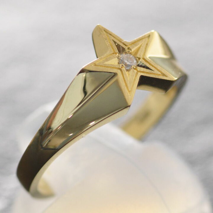 楽天市場】18金 ピンキーリング K18 指輪 メンズリング ダイヤモンド  