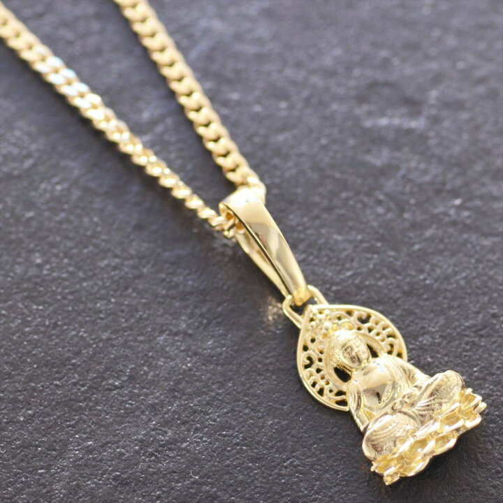 楽天市場】18金 喜平ネックレス メンズ K18 ゴールド 阿弥陀如来 徳力  