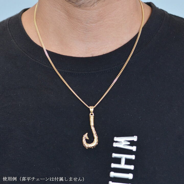 楽天市場】ペンダントトップ メンズ 18金 K18 18K フィッシュフック 