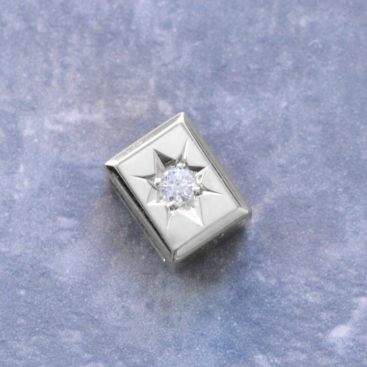 楽天市場】K18WG ペンダントトップ ダイヤモンド 喜平用 18金 ホワイト  