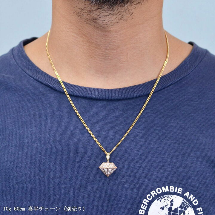 楽天市場】【ポイント10倍】ペンダントトップ メンズ 18金 K18 18K 