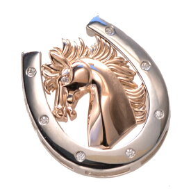 【マラソン同時開催★10%OFFクーポン】ペンダントトップ メンズ 18金 K18 18K プラチナ ピンクゴールド ダイヤモンド メンズペンダントヘッド 馬蹄 ホースシュー 馬モチーフ Pt950 コンビカラー ヘッド ネックレストップ 大きめ シンプル プレゼント ギフト 【人気アイテム】