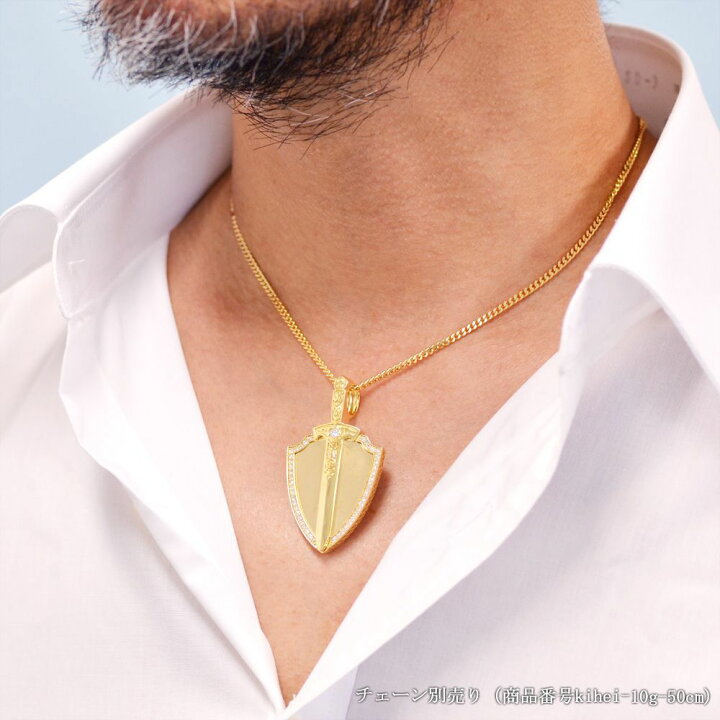 楽天市場】ペンダントトップ メンズ 18金 K18 18K ゴールド  