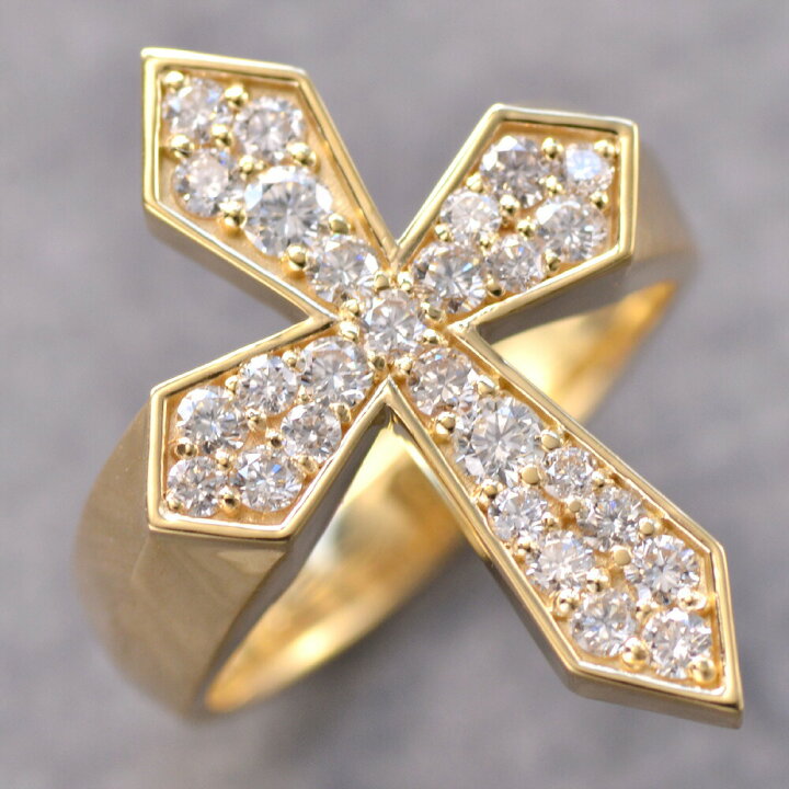 楽天市場】指輪 メンズリング K18 18K 18金 ダイヤモンド 1カラット 