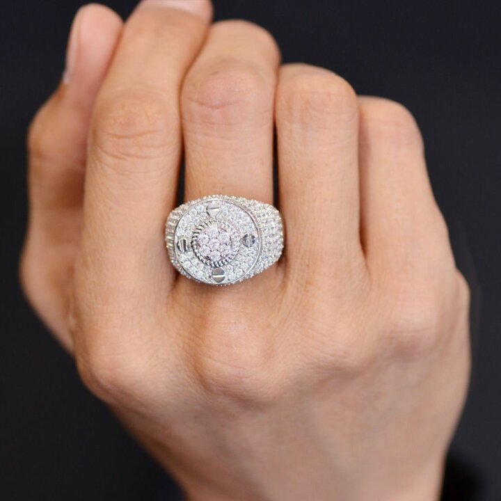 楽天市場】指輪 メンズリング K18WG 18金 ホワイトゴールド  