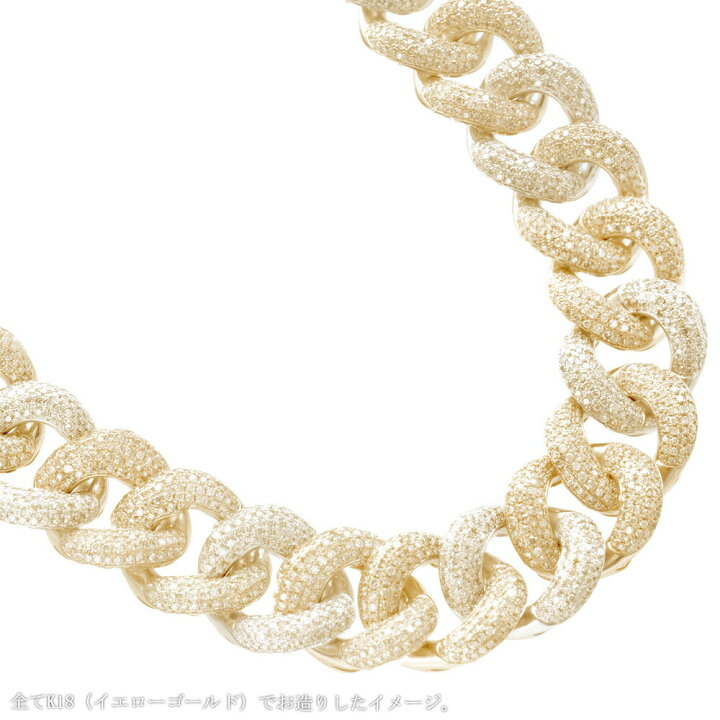 楽天市場】喜平ネックレス K18 18K ダイヤモンド 33カラット マイアミ 