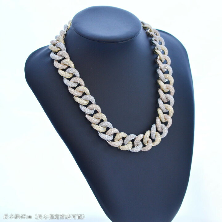 楽天市場】喜平ネックレス K18 18K ダイヤモンド 33カラット マイアミ  