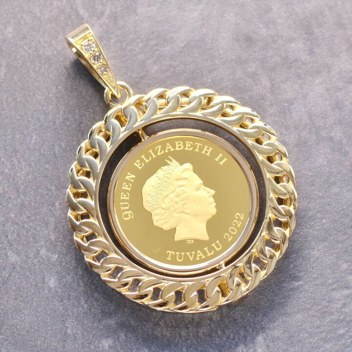 楽天市場】コインペンダントトップ メンズ K24 純金 1/10oz 
