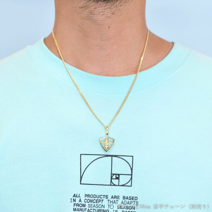 楽天市場】ペンダントトップ メンズ 18金 K18 18K 百合の紋章 フルール 
