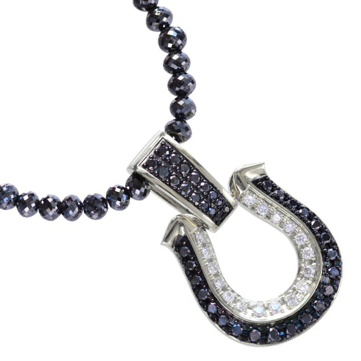 楽天市場】ネックレス メンズ プラチナ ブラックダイヤモンド 100  