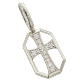 ペンダントトップ メンズ 18金 K18 18KWG ダイヤモンド クロス 十字架 ネックレストップ ホワイトゴールド トップ 男性 日本製 刻印入り 鑑別書付き 大きめ シンプル プレゼント ギフト