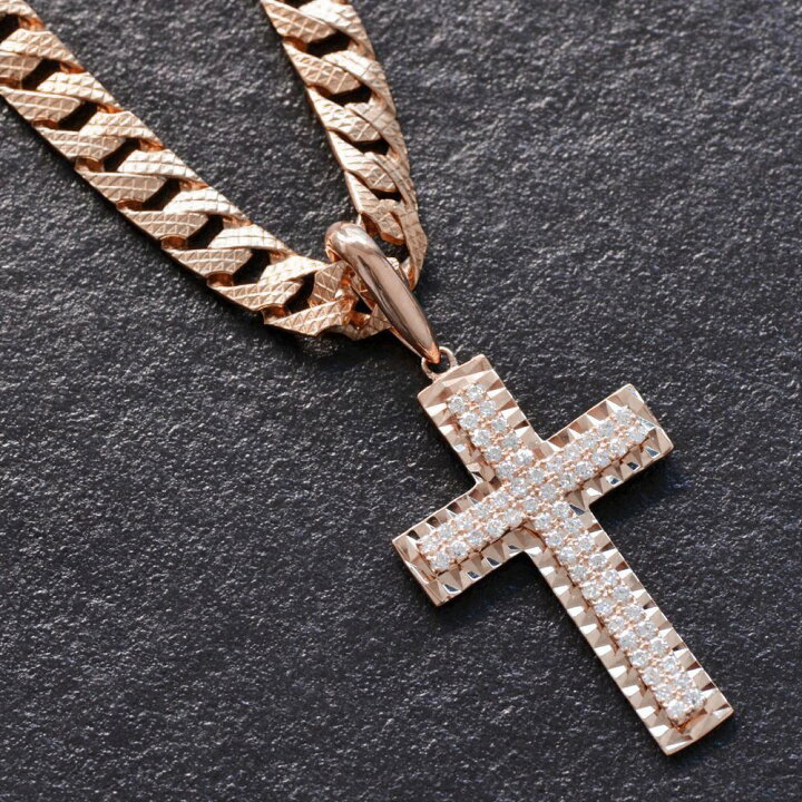 楽天市場】喜平 ネックレス 18金 K18 18KPG メンズ 十字架 クロス  