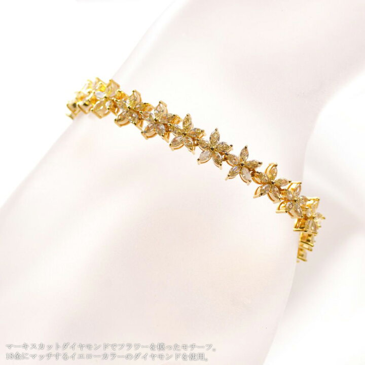 楽天市場】ブレスレット レディース K18 18K 18金 ダイヤモンド 7