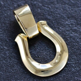 【マラソン同時開催★10%OFFクーポン】ペンダントトップ メンズ K18 18K 18金 喜平用 馬蹄 ホースシュー ペンダントヘッド 地金 イエローゴールド 喜平トップ ネックレストップ 小サイズ 大きめ シンプル プレゼント ギフト 日本製 刻印入り 【人気アイテム】【動画あり】