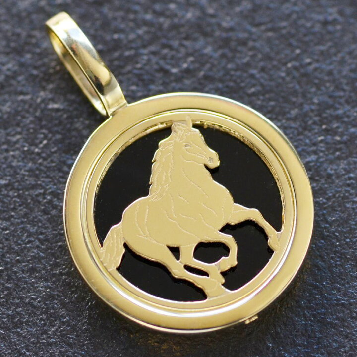 楽天市場】ペンダントトップ メンズ 18金 K18 18K オニキス ペンダント  