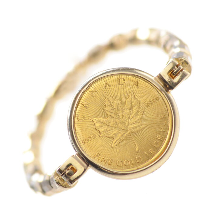 楽天市場】メンズリング 指輪 K18 18K K24 カナダ 2023 メイプルリーフ  