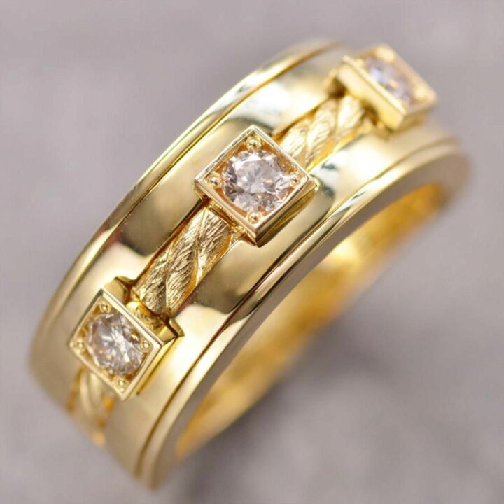 楽天市場】【スーパーSALE限定クーポン!】指輪 メンズリング 18金 K18  