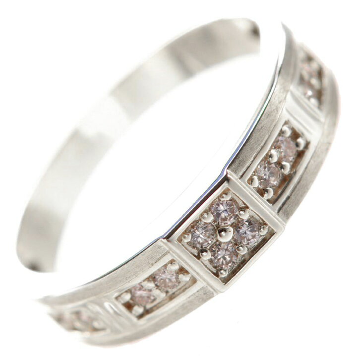 楽天市場】指輪 メンズリング 18金 ホワイトゴールド K18 18KWG  