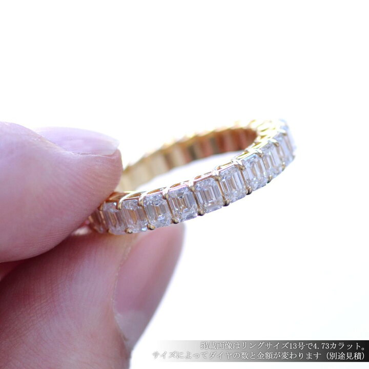 楽天市場】指輪 メンズリング 18金 K18 18K エメラルドカット 