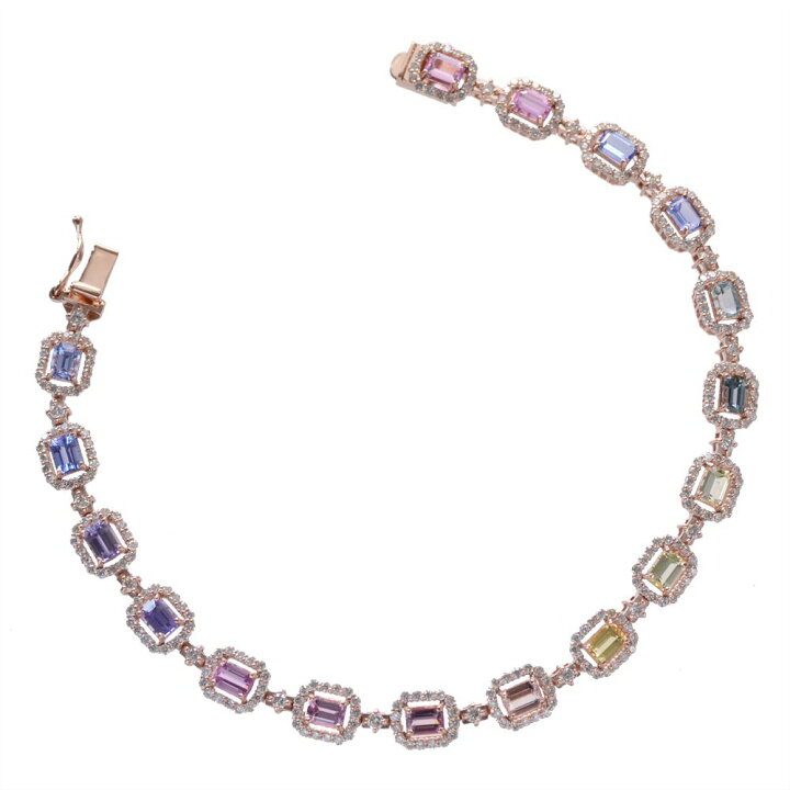 楽天市場】ブレスレット メンズ K18PG 18金 ピンクゴールド エメラルド  