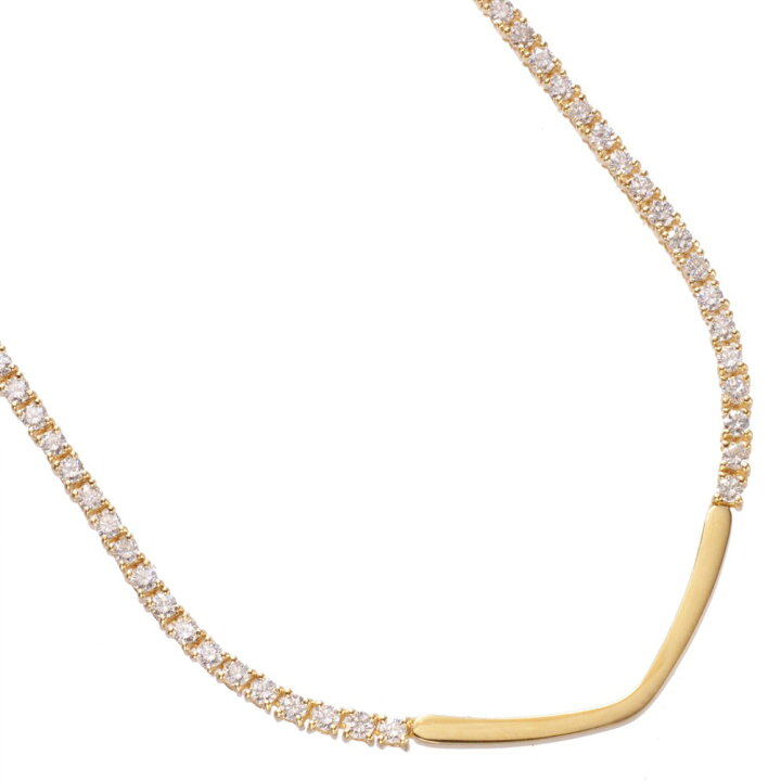 楽天市場】テニスネックレス K18 18K 18金 ダイヤモンド 4.9カラット 
