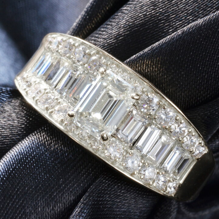 楽天市場】指輪 メンズリング 18金 ダイヤモンド K18 18KWG ホワイト  