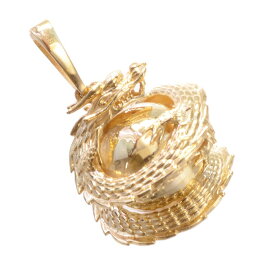 【ポイント10倍!】ペンダントトップ メンズ 18金 K18 18K イエローゴールド ドラゴン 龍 ペンダントヘッド ネックレストップ 地金 男性用 刻印入り 大きめ シンプル プレゼント ギフト