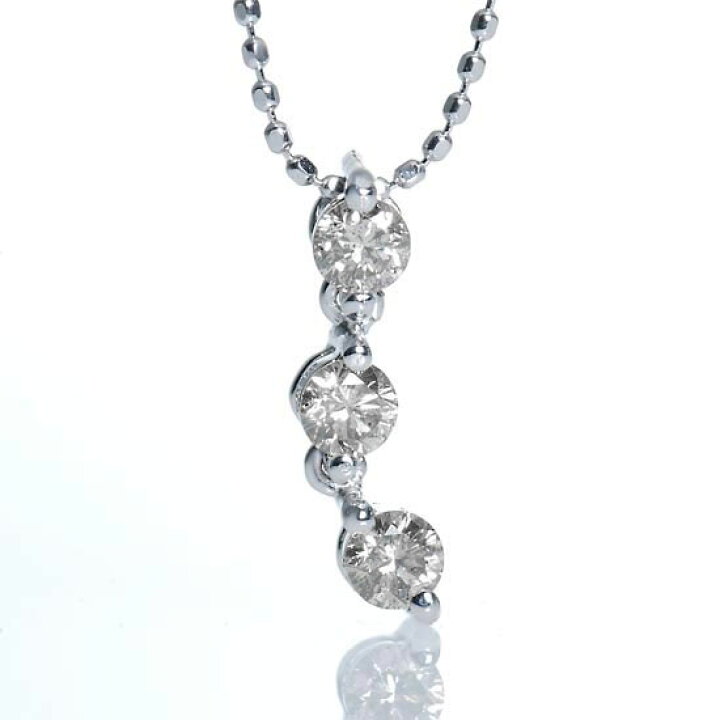 楽天市場】ネックレス レディース ダイヤモンド トリロジーネックレス  