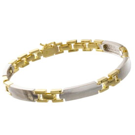 ブレスレット メンズ 18金 プラチナ Pt900 K18 18K ゴールド コンビ メンズブレスレット ユニセックス 19cm 日本製 刻印入り 男性用 地金 シンプル プレゼント ギフト 【人気アイテム】