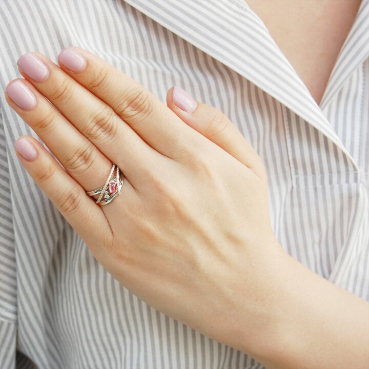 楽天市場】指輪 レディース K18 18K 18金 ピンクゴールド パパラチア  