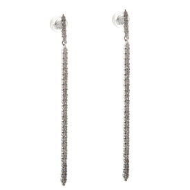 【ポイント10倍!】ピアス レディース プラチナ ダイヤモンド Pt900 ラインピアス ロング 揺れるピアス 日本製 刻印入り 女性