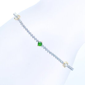 【ポイント10倍!】ブレスレット レディース ダイヤモンド テニスブレスレット デマントイドガーネット 18金 K18 18K プラチナ Pt900 ダイヤモンドブレスレット 刻印入り 鑑別書付き 日本製【人気アイテム】