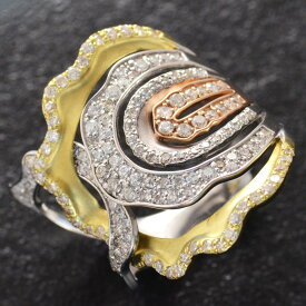 指輪 リング 18金 プラチナ ダイヤモンド K18 18K ゴールド ピンクゴールド Pt950 刻印入り 鑑別書付き 日本製