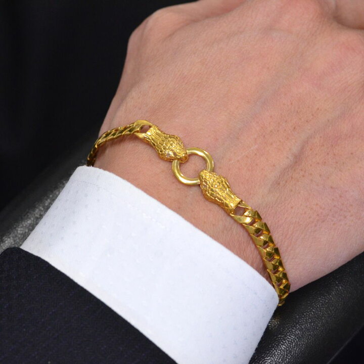 新品?24K金横暴竜骨の腕輪男性にも女性にも着用できるブレスレット6