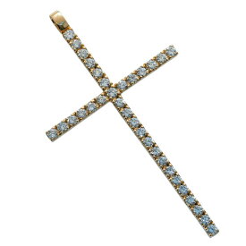 ペンダントトップ メンズ K18 ダイヤモンド 3カラット クロス 十字架 ペンダントヘッド 18金 ピンクゴールド ネックレスヘッド 日本製 刻印入り 鑑別書付き
