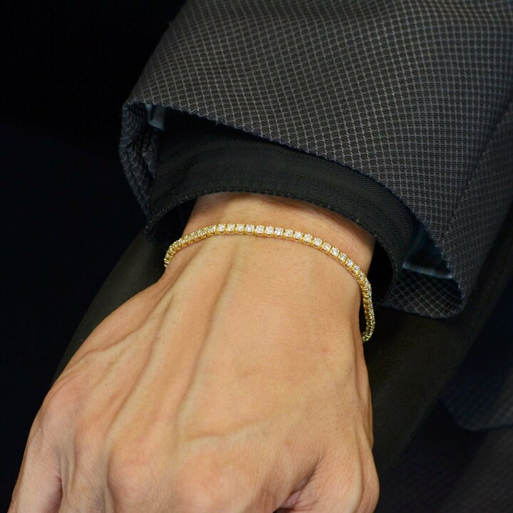 楽天市場】【ポイント11倍☆23:59まで!】テニスブレスレット メンズ 18  