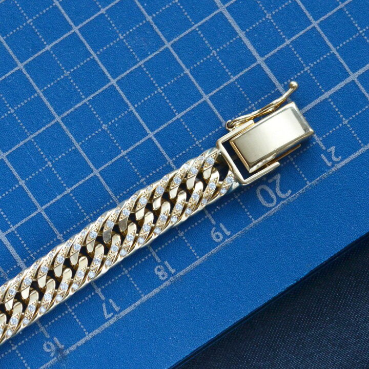 楽天市場】喜平 ブレスレット 18金 ダイヤモンド K18 18K トリプル12面 