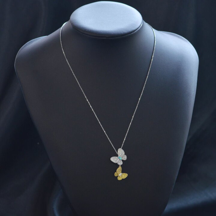 楽天市場】ネックレス レディース 18金 K18 プラチナ パライバ  