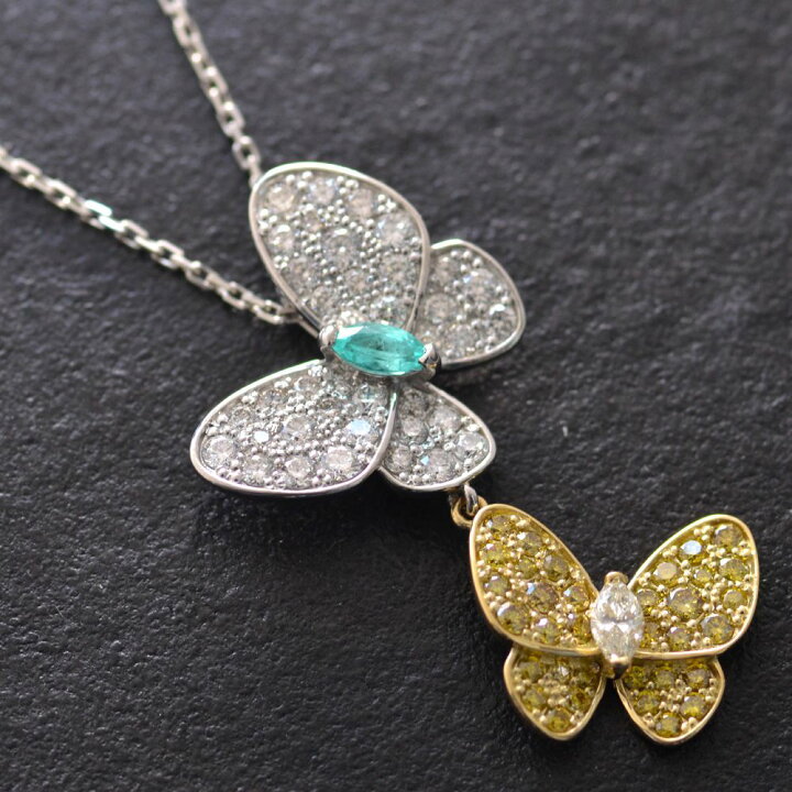 楽天市場】ネックレス レディース 18金 K18 プラチナ パライバ  