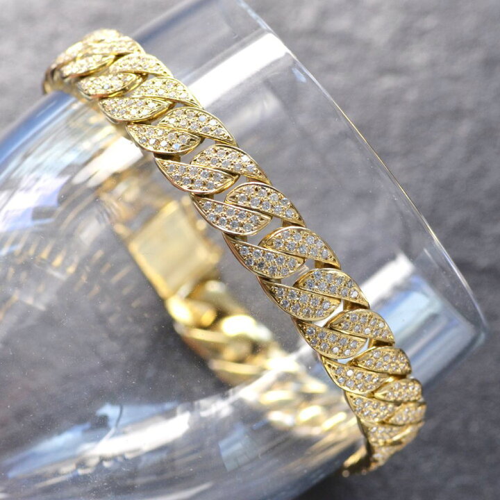 楽天市場】喜平 ブレスレット 18金 ダイヤモンド 2.8カラット K18 18K  