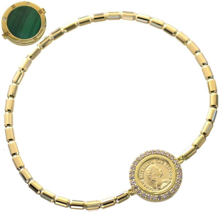 楽天市場】ブレスレット メンズ 18金 K18 18K コイン ゴールド  