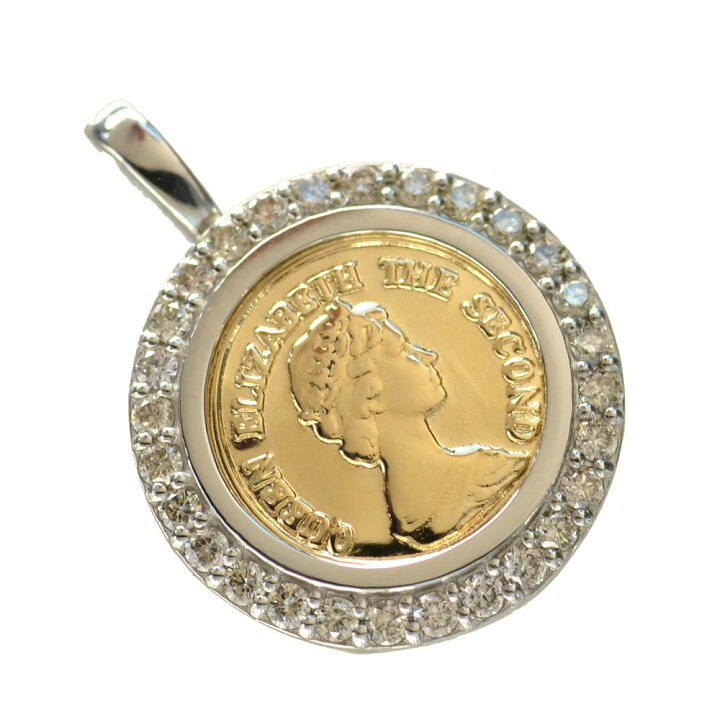 楽天市場】【P10倍-23:59まで】ペンダントトップ コイン 18金 プラチナ  