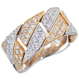 【スーパーSALE★13%OFFクーポン】指輪 メンズリング K18PG 喜平 リング 18金 ピンクゴールド ダイヤモンド 喜平リング プラチナ Pt900 コンビ 幅広 刻印入り 男性 日本製 刻印入り ごつい 太め パヴェ 1.4カラット シンプル 30代 40代 50代