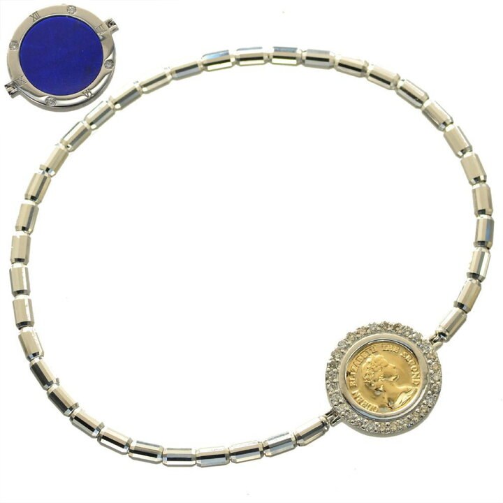 楽天市場】ブレスレット メンズ プラチナ コイン ダイヤモンド  