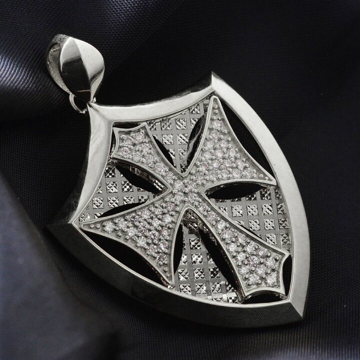 楽天市場】18金 ホワイトゴールド ペンダントトップ メンズ K18WG  