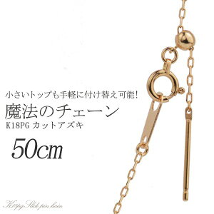 ネックレス ペンダント 18金 チェーン 50cm スライドピンの人気商品 